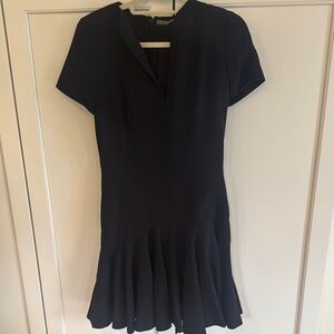 Alexander McQueen Black Mini Dress with Sleek Silhouette